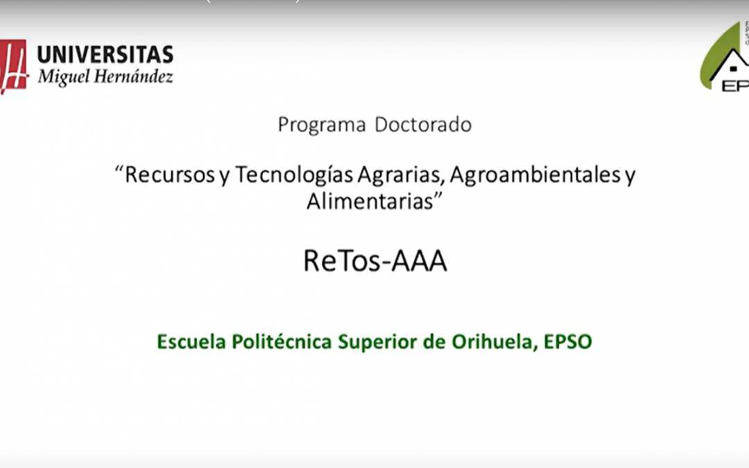 Programa de Doctorado de la EPSO (ReTos-AAA)